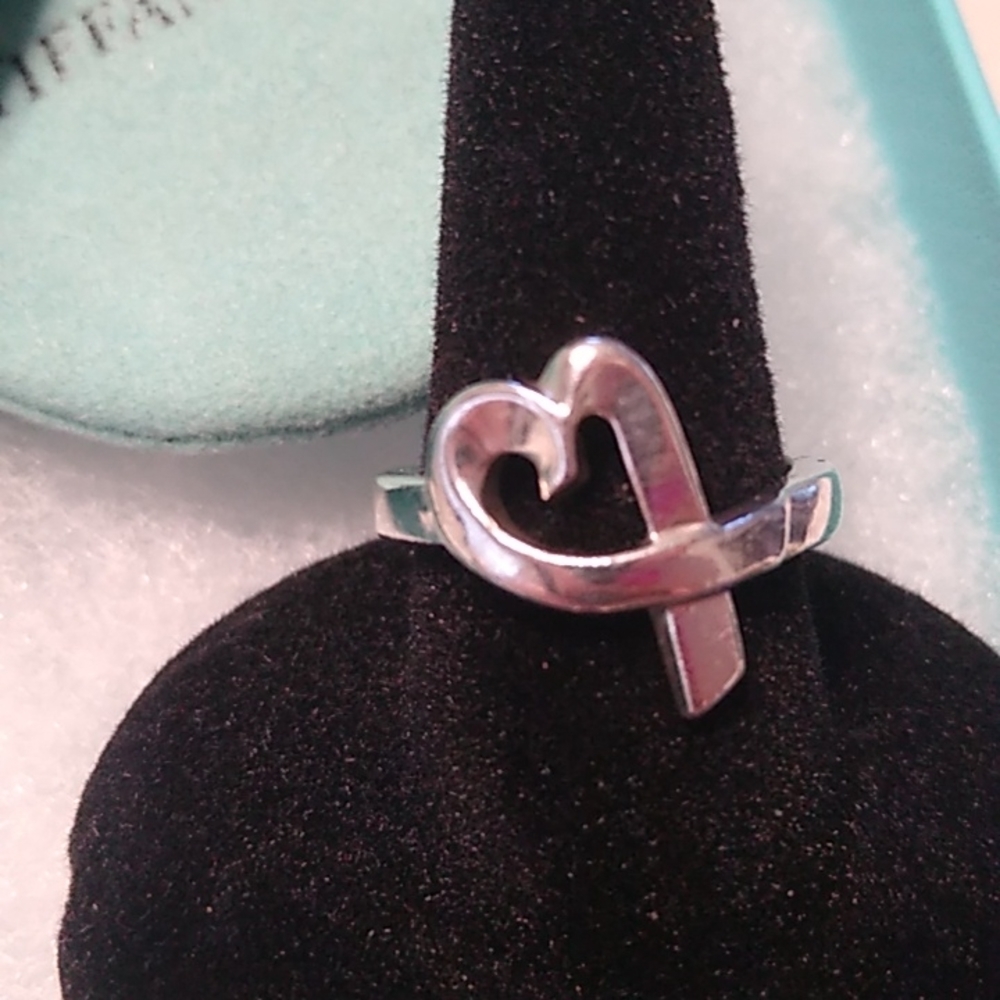 Tiffany & Co. Paloma Picasso Loving Heart Ring, 925, size 4.5 - Picture 3 of 9
